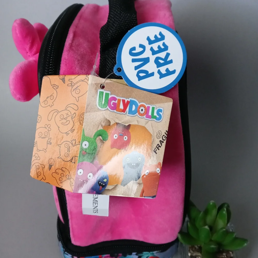 Ugly Dolls Insulated Lunch box Compartment Lunch Tote 2 Zippers New
